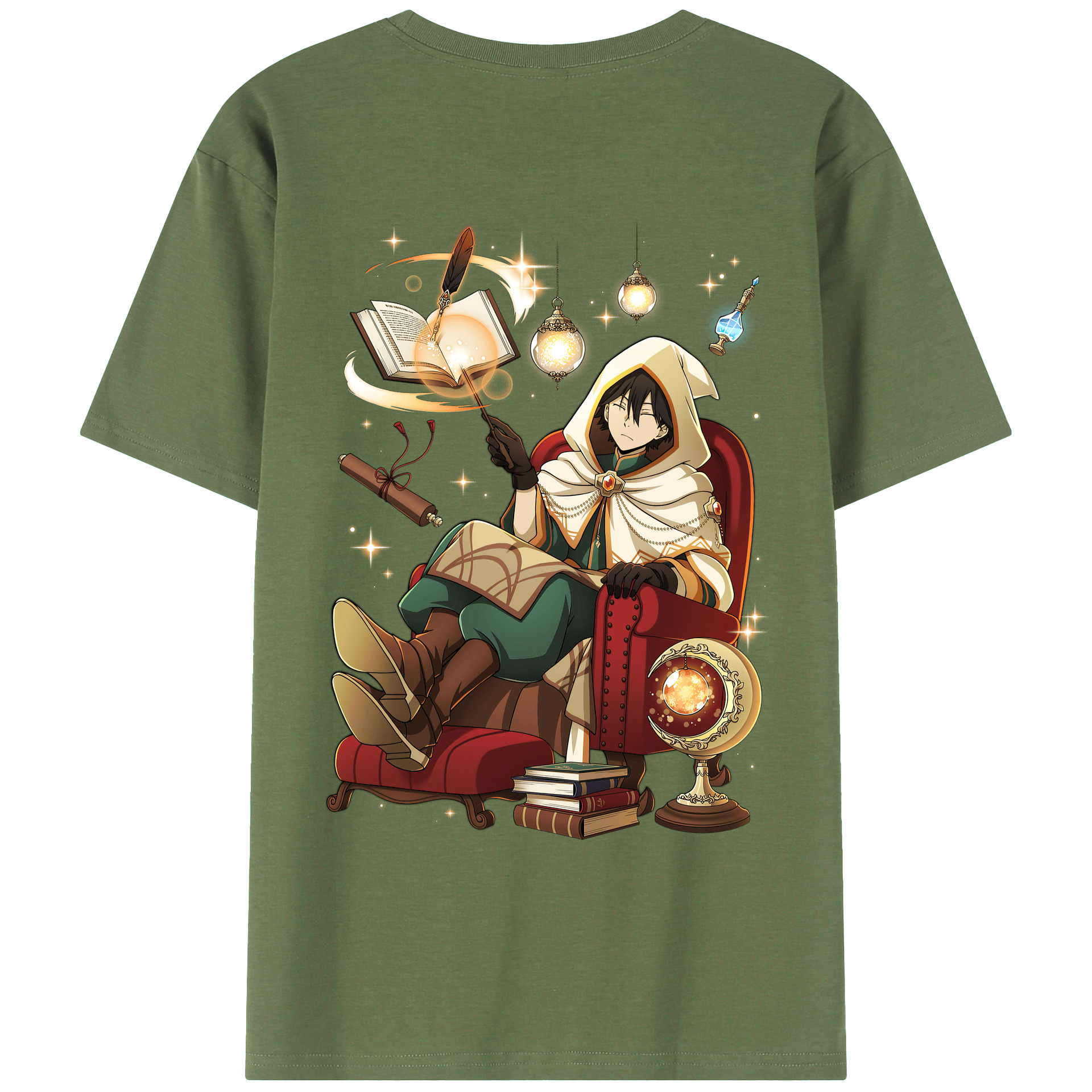 （画像用） 文豪ストレイドッグス Bungo Stray Dogs 綿100％ メンズ半袖Tシャツ（バックプリント） 通気性